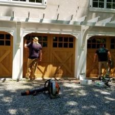 Garage Door Staining 0